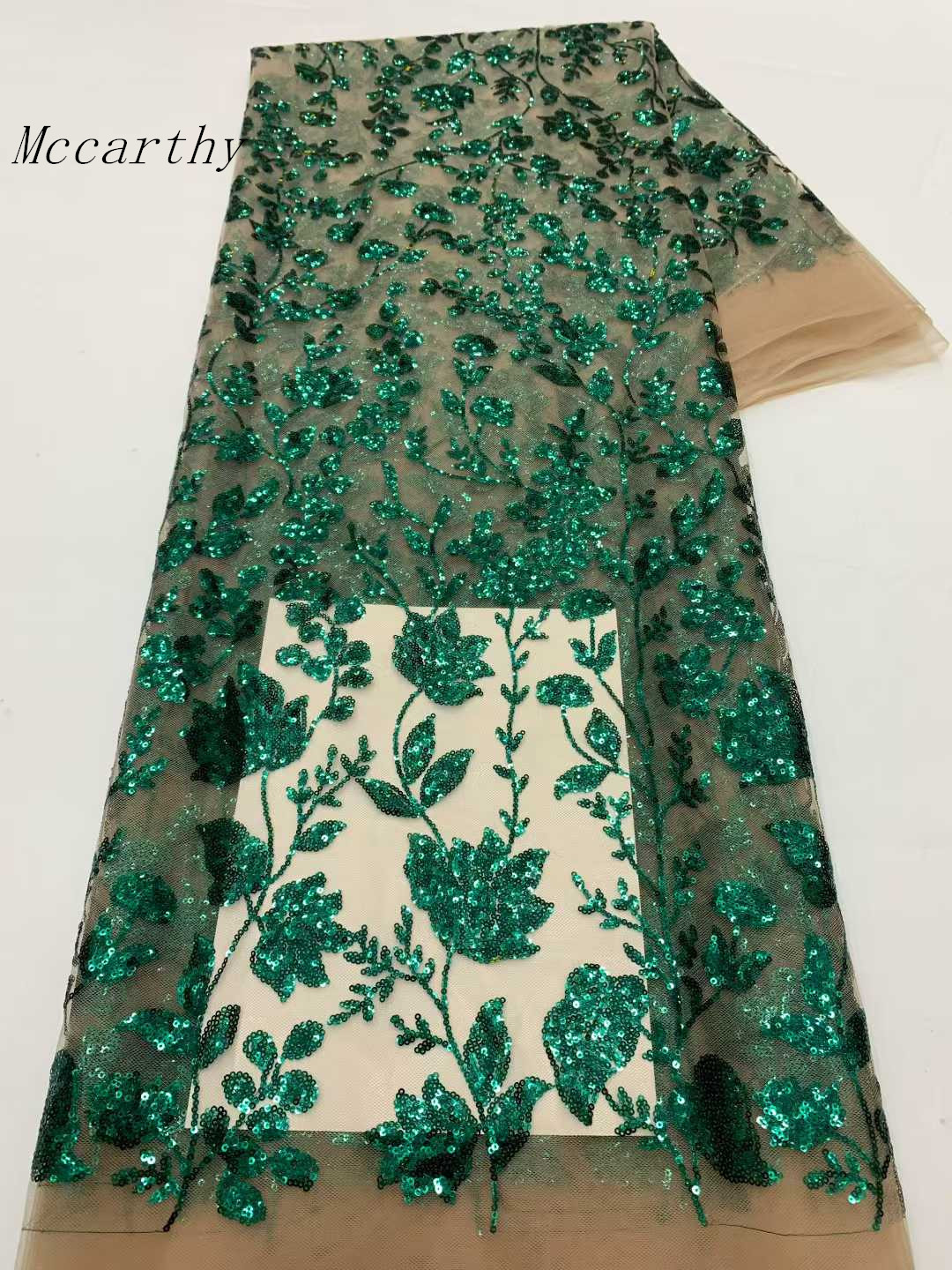 Embroidery Net Fabric - Afrika Dantel Kumaş Payetli Nijeryalı Nakış