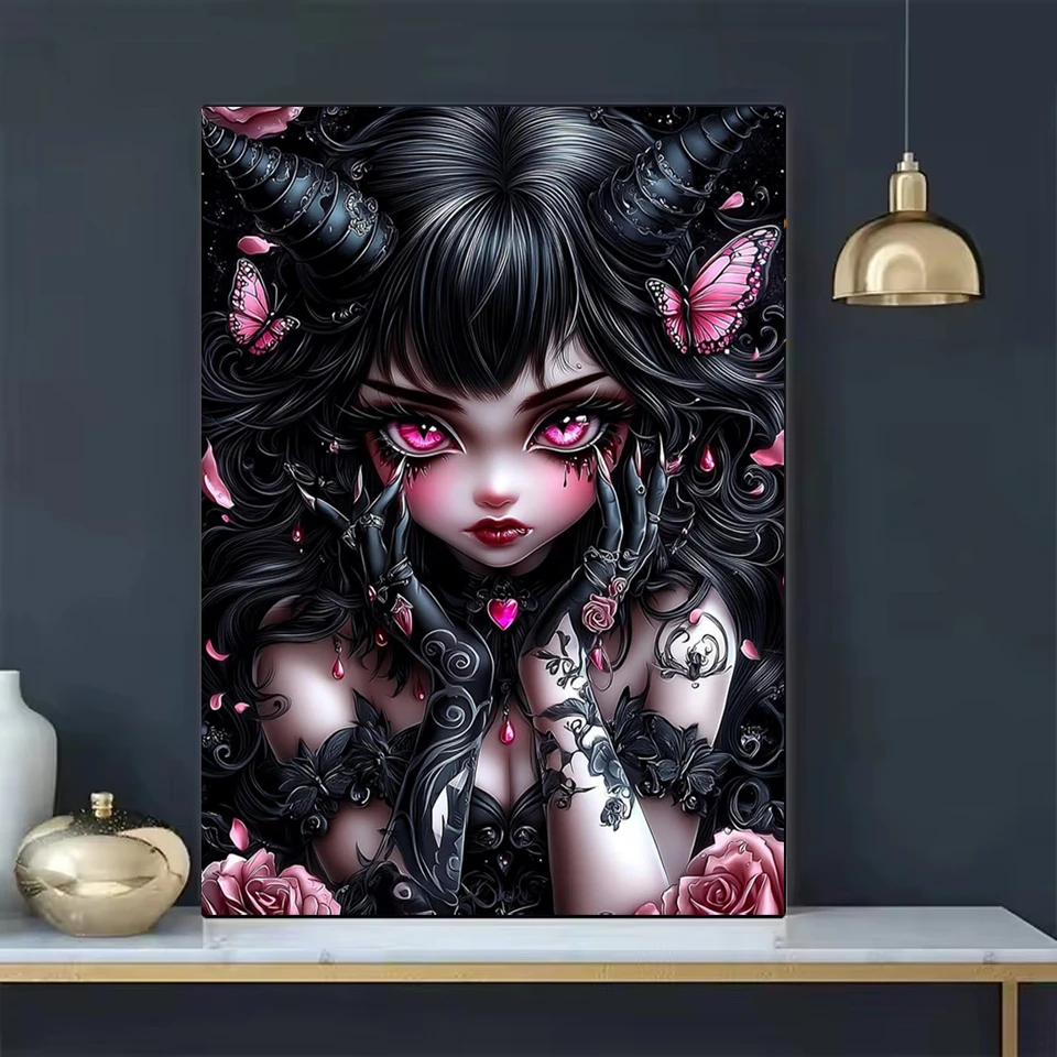 Embroidery Gothic - Elmas Boyama 2026, Tam Elmas Mozaik,