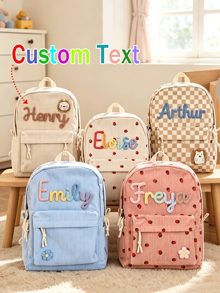 Embroidery Names - [Özel] İsimli Kişiselleştirilmiş Okula Dönüş Sırt