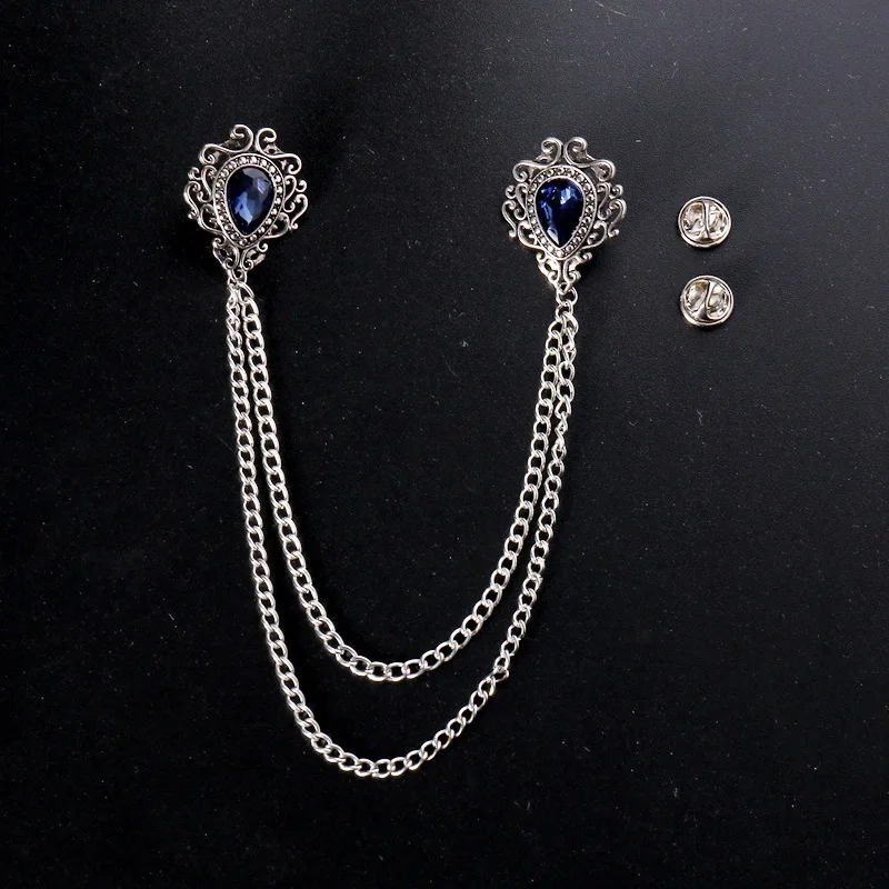 Embroidery Fashion - Zarif Vintage Alaşım Rhinestone Büyük Broş