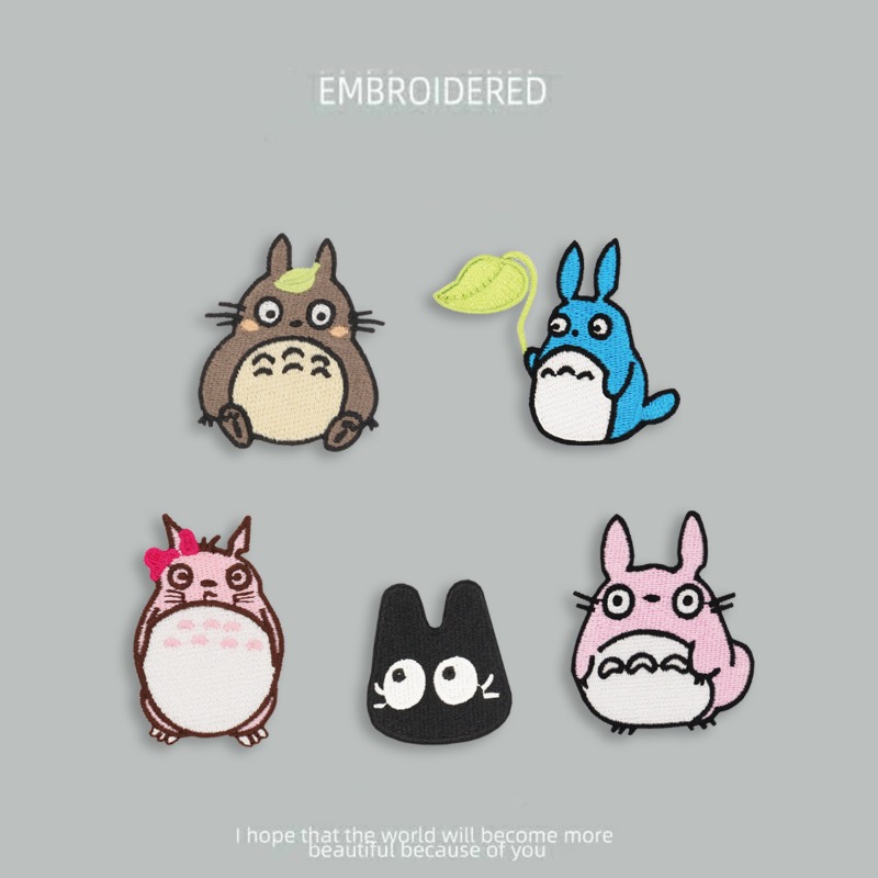 Embroidery Patch - Komşum Totoro İşlemeli Ütüyle Yapışan Yamalar