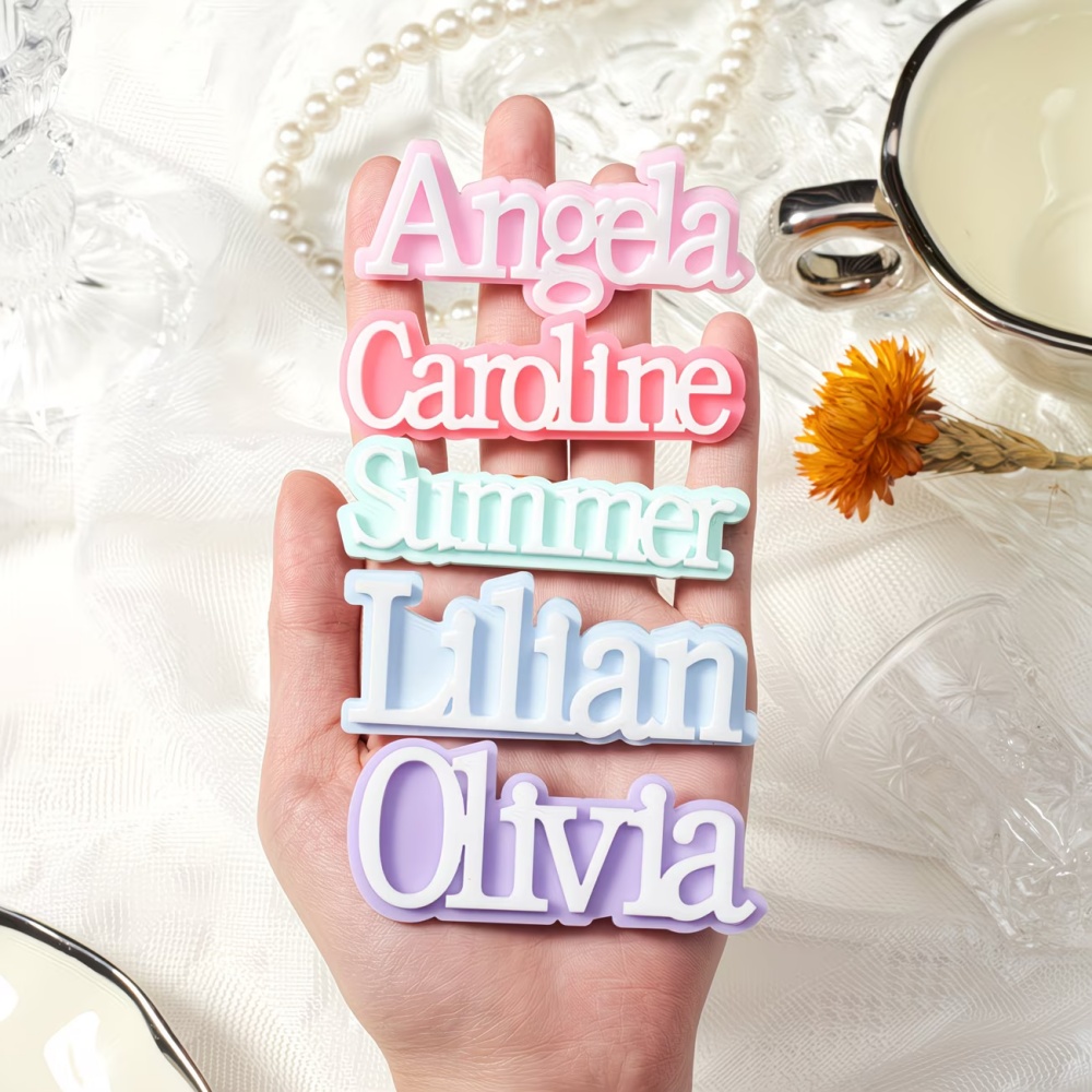 Embroidery Names - Özel İsimli Broş Kişiselleştirilmiş Yazı Tipi