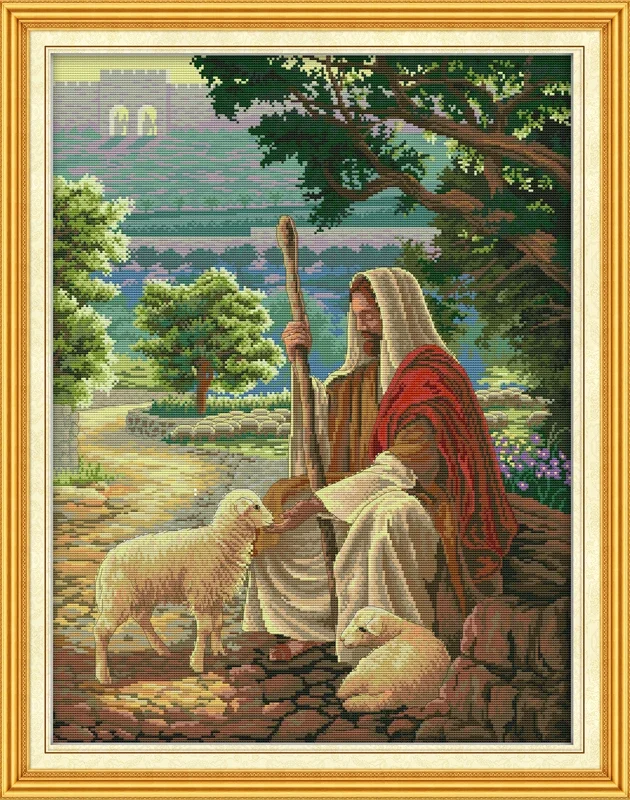 Embroidery Jesus - Sevinç Pazar İsa Çoban El Nakış