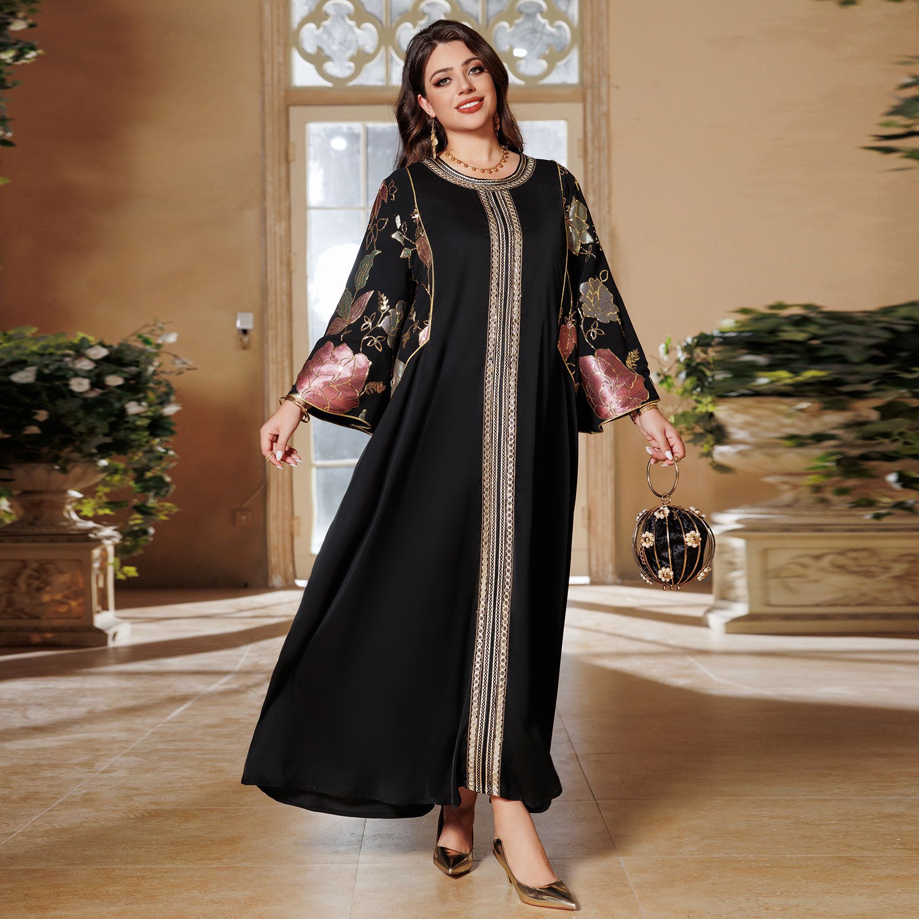 Eid Müslüman Parti Elbise Kadı - Embroidery Kaftan incelemesi ve fiyatı