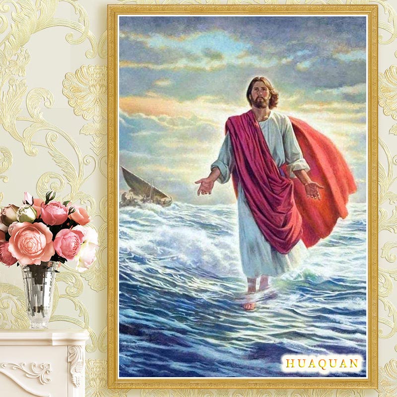 Hıristiyanlık İsa yürüyen deni - Embroidery Jesus incelemesi ve fiyatı