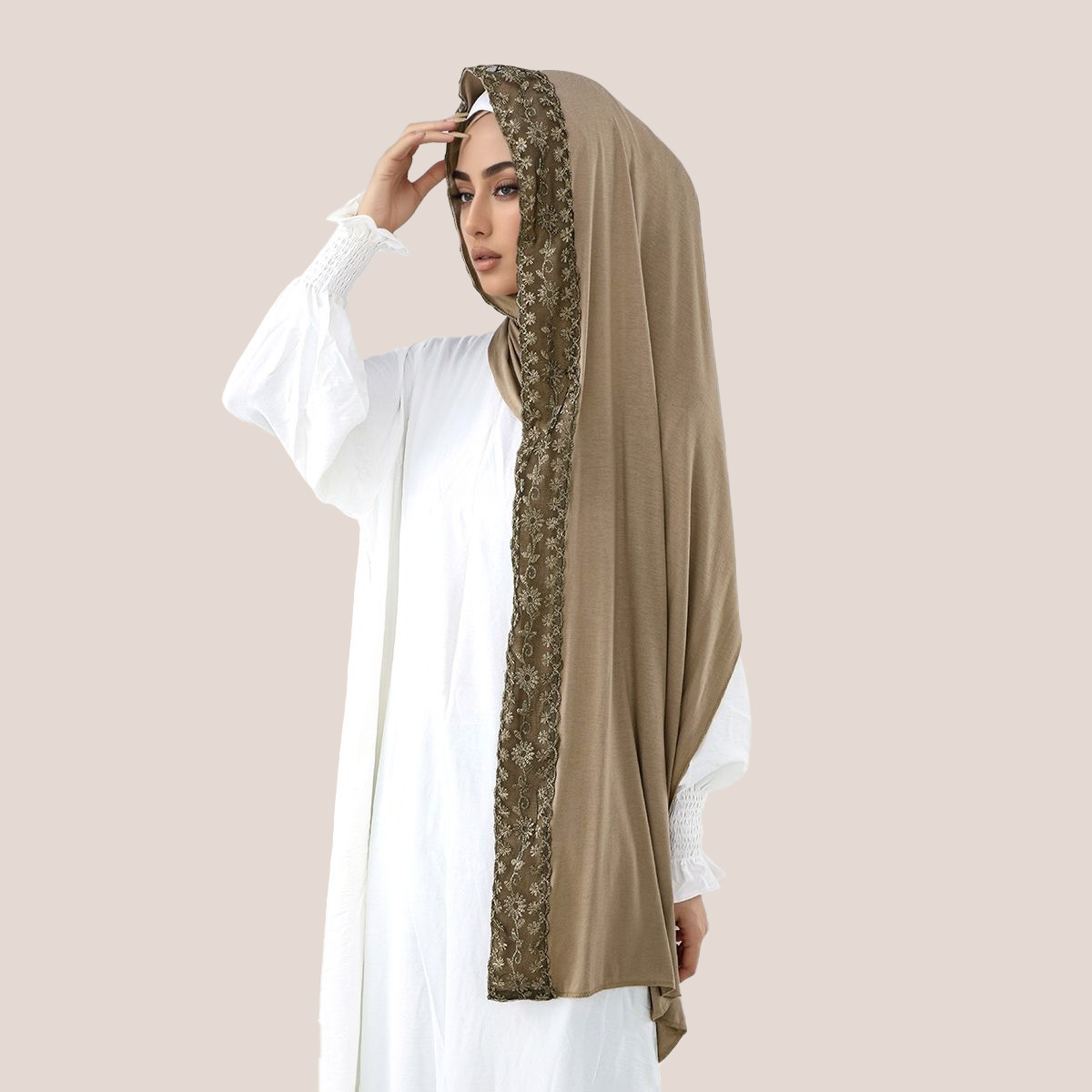 Dantel İşlemeli Pamuklu Jersey - Embroidery Fashion incelemesi ve fiyatı
