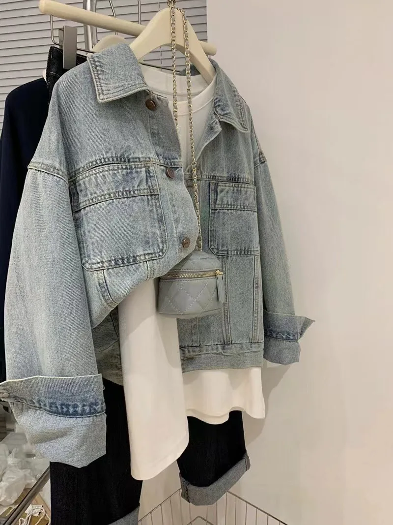 Denim Ceket Kadın Y2k İlkbahar - Embroidery Gothic incelemesi ve fiyatı