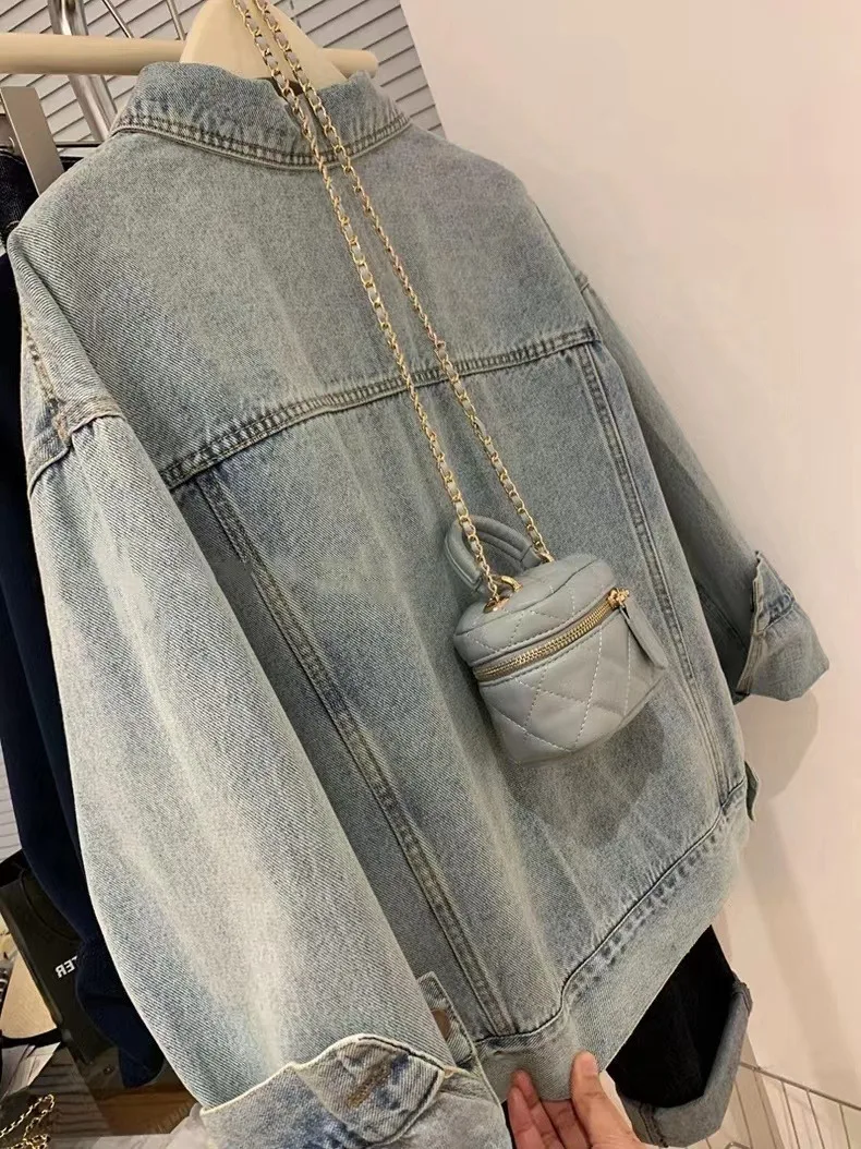 Denim Ceket Kadın Y2k İlkbahar - Embroidery Gothic incelemesi ve fiyatı