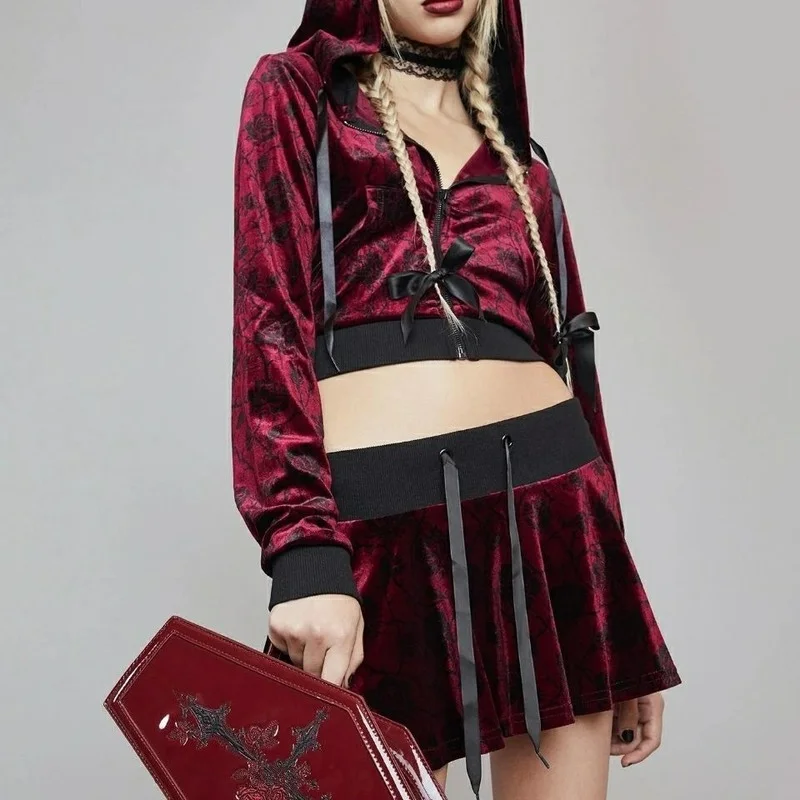 Harajuku Y2K Lolita Çanta Cosp - Embroidery Gothic incelemesi ve fiyatı