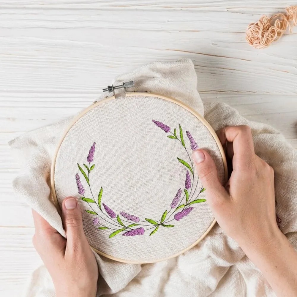 4 sayfa Lavanta Çiçek Kelebek  - Embroidery Cloth incelemesi ve fiyatı