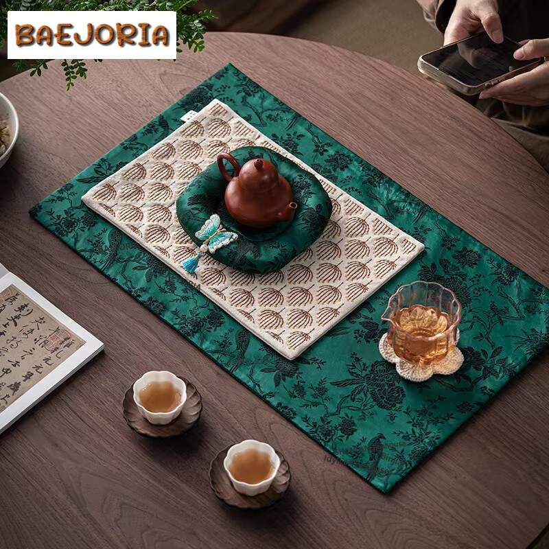 Çin Zen Tarzı Kumaş Nakış Çay  - Embroidery Cloth incelemesi ve fiyatı