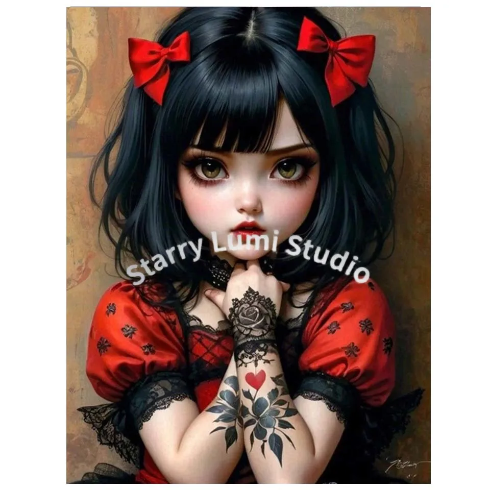 5D Elmas Boyama Seti Gotik Kız - Embroidery Gothic incelemesi ve fiyatı