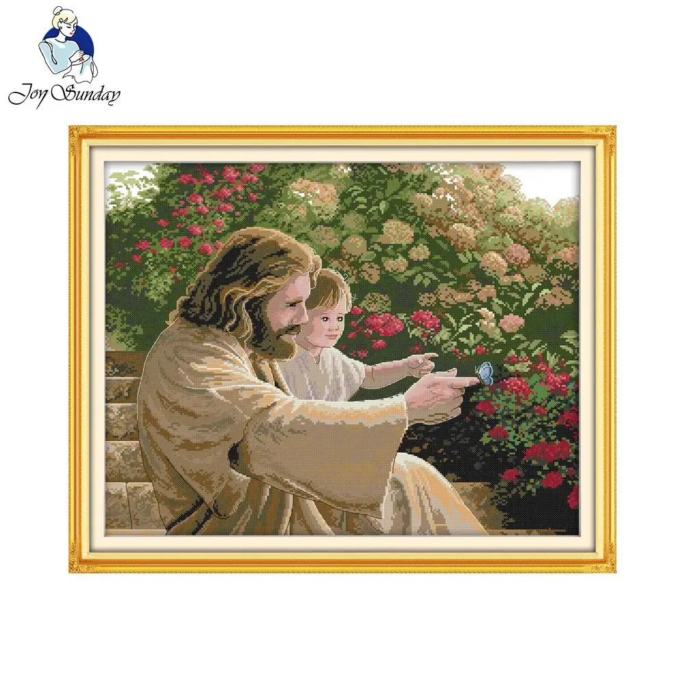 Sevinç Pazar İsa ve Bir Çocuk  - Embroidery Jesus incelemesi ve fiyatı