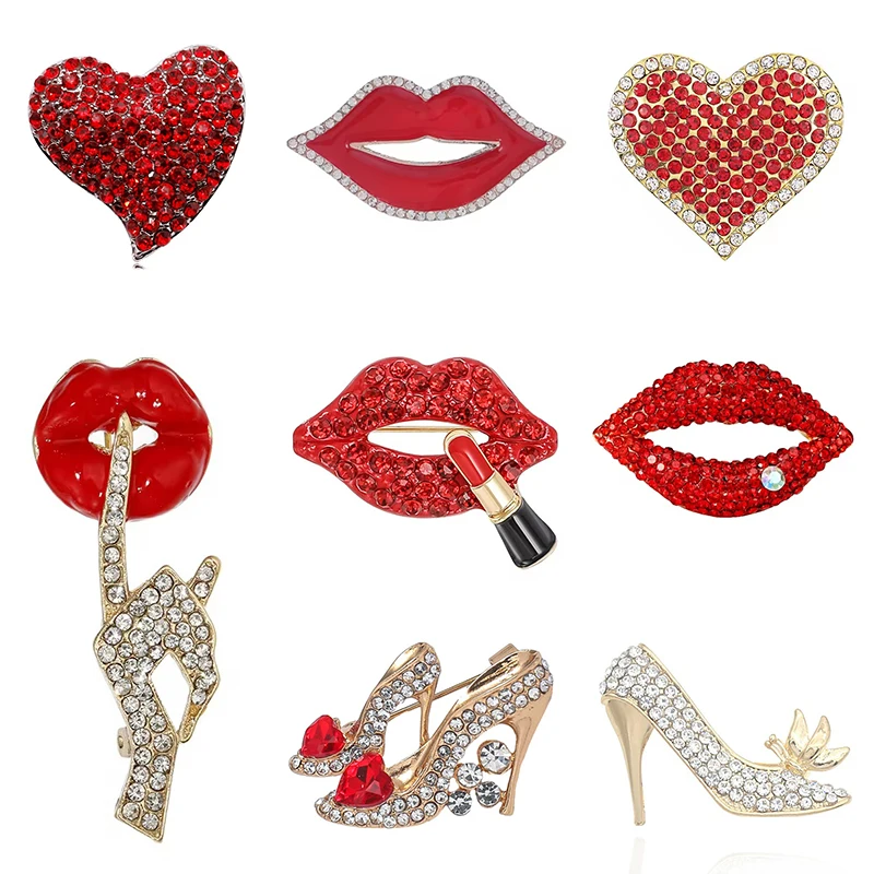 1 adet KRALİÇE Dudak Broşu Kad - Embroidery Lips incelemesi ve fiyatı