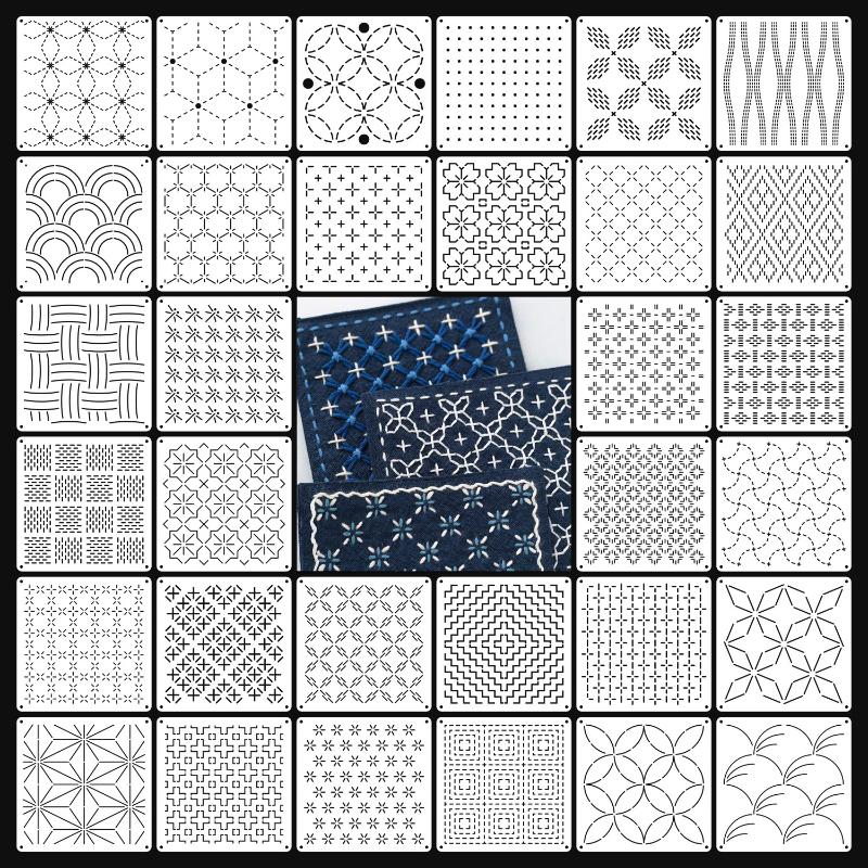 9 adet/32 adet Sashiko Nakış Ş - Embroidery Quilting incelemesi ve fiyatı