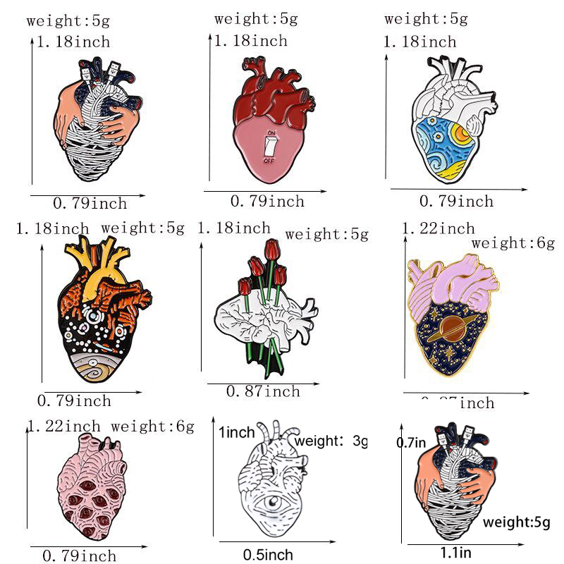 Kalp Organ Serisi Broş Tıbbi A - Embroidery Quilting incelemesi ve fiyatı