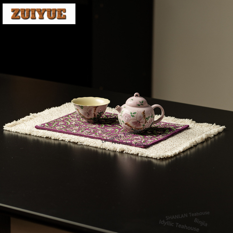Nakışlı Çift Katmanlı Çay Sehp - Embroidery Cloth incelemesi ve fiyatı