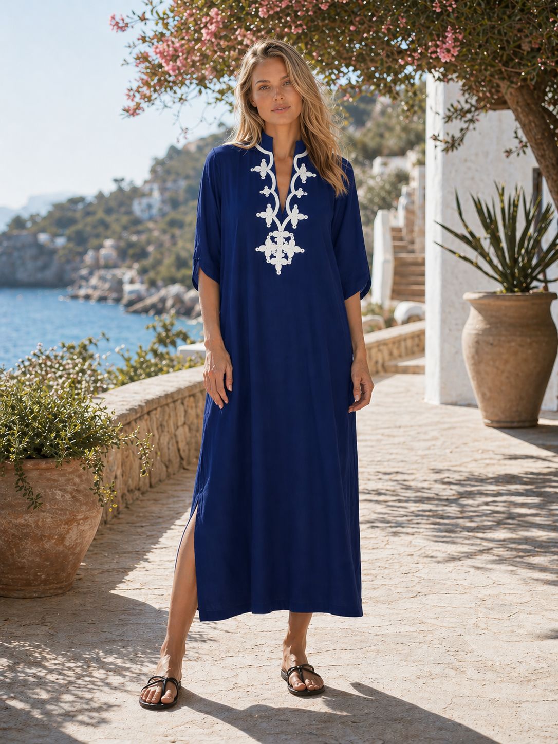 Kadınlar İçin Kaftan Elbiseler - Embroidery Kaftan incelemesi ve fiyatı