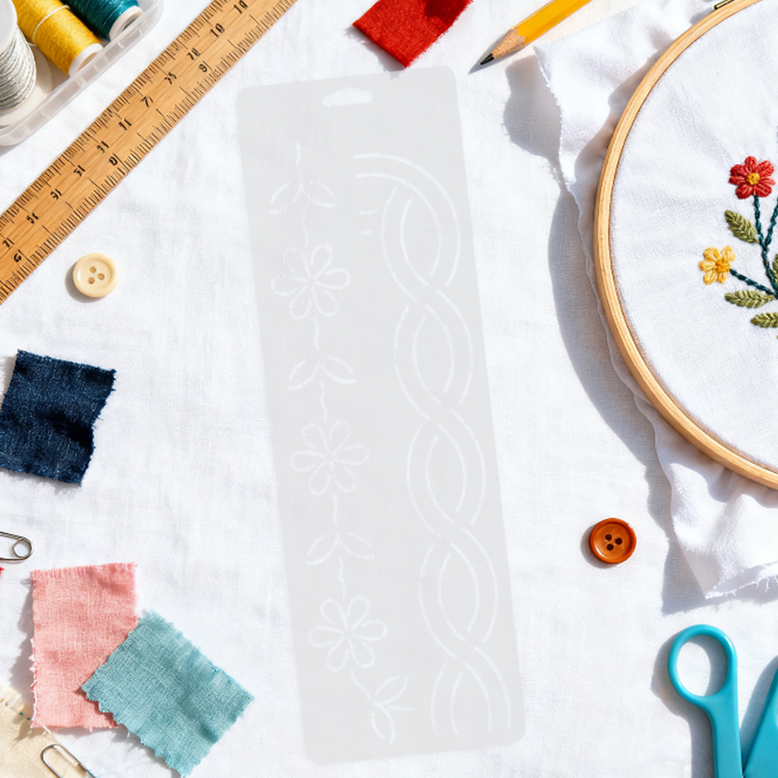 2 Adet Köşe Desen Şablonu, El  - Embroidery Quilting incelemesi ve fiyatı